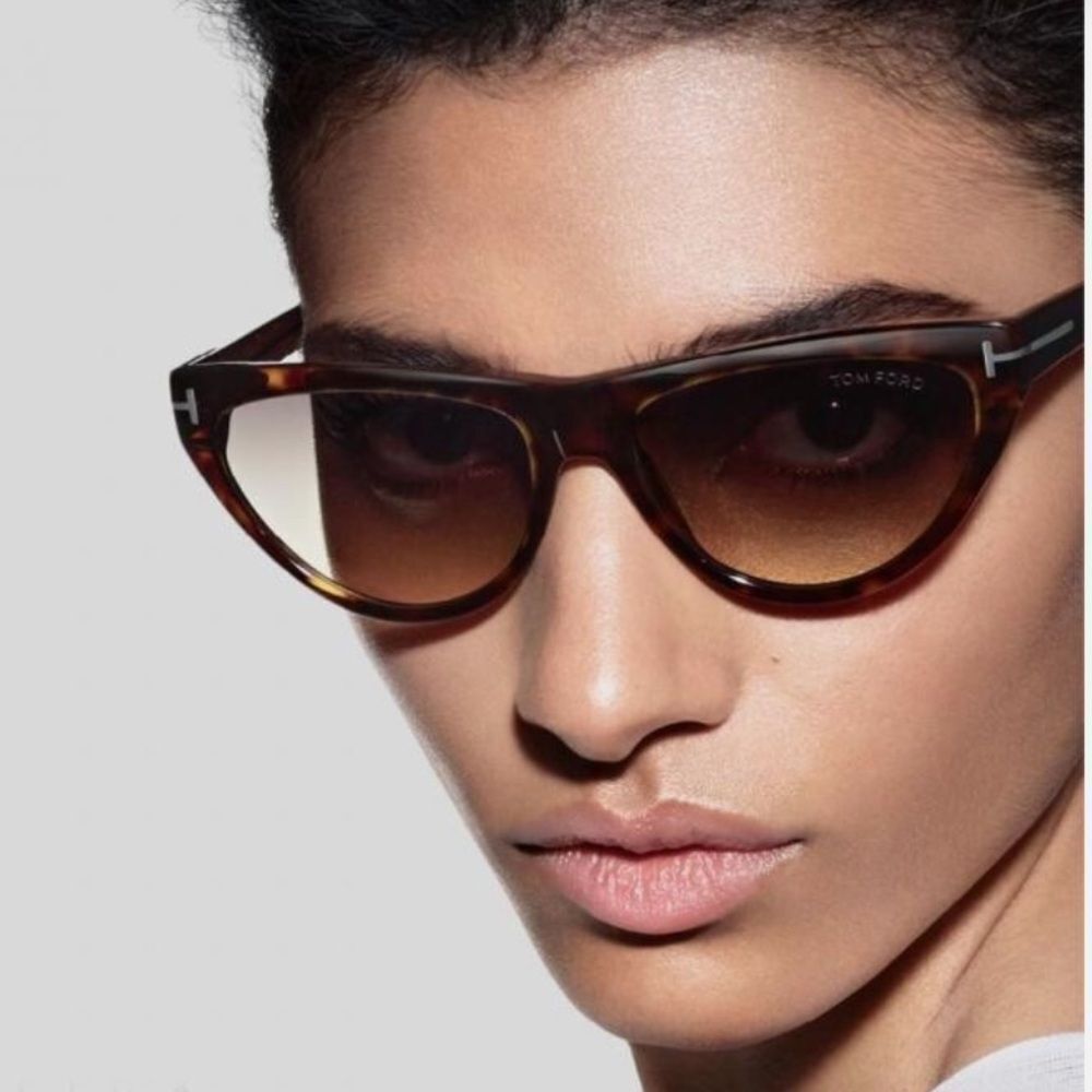 Tom Ford Brown 56MM Cat-Eye Sunglasses